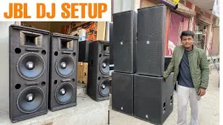 DJ Setup JBL 1200w 2 Top,2000w 2 Bass, Dj Amplifier, Mixer