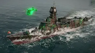 Modern Warships: ROKS Chungnam Korean Frigate In Action Online Gameplay 