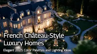 Elegant 2025 Color Palettes and Lighting Ideas for French Chateau-Style Luxury Homes