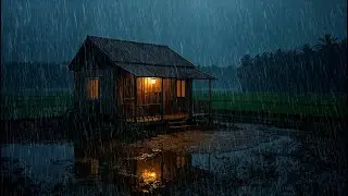 😴 Instant Sleep with Heavy Rain Sounds | No Music, Pure Relaxation 🌧️