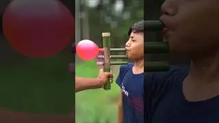 Traditional Bamboo Toy with Gab Tree Stick | 3 Balloon Pop DIY