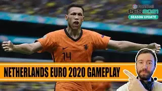 NETHERLANDS EURO 2020: Let's play with De Boer's 5-3-2 tactics | PES 2021