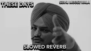 THESE DAYS SLOWED+REDVERB SIDHU MOOSE WALA BOHEMIA LOFI MIX SONG #tranding #MUSIC