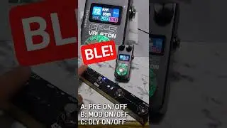 Valeton GP-5 Effect blocks individual ON/OFF via BLE with M-VAVE Chocolate Plus  #guitar #effector