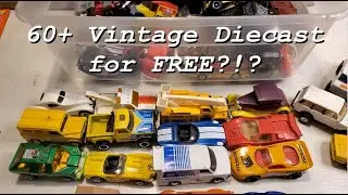 HUGE Flea Market Haul of Vintage Diecasts for FREE?!?