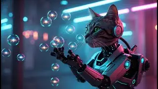 Cats Cyber House Rave | Sensessys AI Music Video