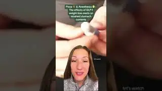 When someone on GLP-1 weight loss medication undergoes anesthesia, they can retain stomach contents