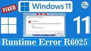 ✅ How To Fix Runtime Error R6025 Pure Virtual Function Call