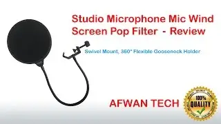 Studio Microphone Mic Wind Screen Pop Filter - Review