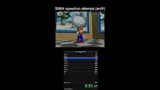 SM64 speedrun attemps