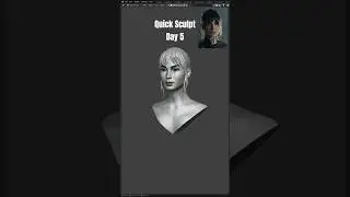 Quick Sculpt - Day 5 #blender #sculpting #zbrush #bladerunner #3d #digitalsculpting