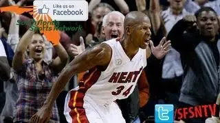 Ray Allen s AMAZING game tying 3 pointer in Game 6 #nba #heat