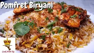 Pomfret Fish Biryani | Kokani Style Paplet Machli  Ki Biryani | Fish Biryani | COOK WITH TAJ.