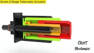 Mechanical Principles - Screw 2-Stage Telescopic Actuator