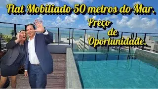 Flat a 50m do mar Mobiliado, em Locação de temporada. Oportunidade Jardim Oceania João Pessoa PB