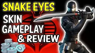 SNAKE EYES Skin Gameplay & Review! Fortnite - PICKUP OR PASS (GI JOE)