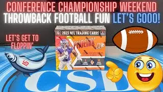 2023 Panini Phoenix Football H2 Hobby Box Review. Conference Champion Weekend Throwback Football Fun