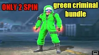I GOT TOP GREEN CRIMINAL BUNDLE 😱|FREE FIRE RAIDER SPIN EVENT!
