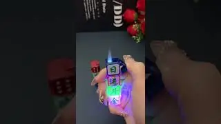 Trendy creative flashing luminous dice, windproof green flame #full of high-end feeling #super cool