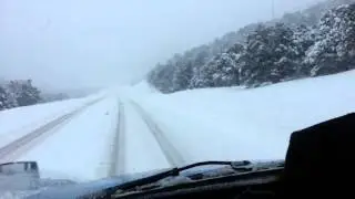 Pt 2 Big Rig Winter Truck Driving in a Blizzard in utah