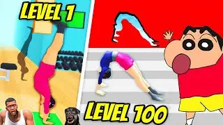 SHINCHAN AND FRANKLIN NOOB VS PRO VS HACKER IN FLEX RUN WITH CHOP | DREAM SQUAD
