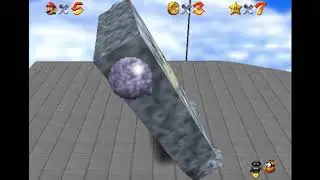 Super Mario 64 70 Star Speedrun Tutorial - Whomps Fortress - Whomp King - Beginner/Intermediate