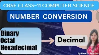 Binary, Octal and Hexadecimal Number System Conversion to Decimal Number System | Number System