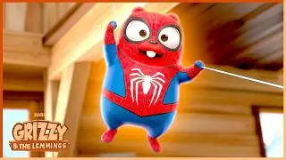Spider Lemmings | Grizzy & the Lemmings | 25' Compilation | 🐻🐹 Cartoon for Kids