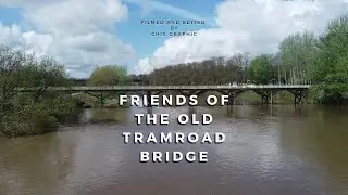 Tramroad Bridge, Avenham Park, Preston, by Drone on Easter Monday