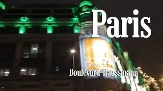 (Paris) boulevard Haussmann 
