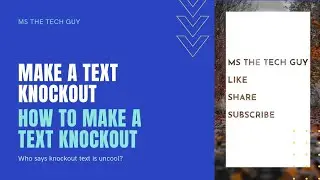 Make a text knockout | CSS