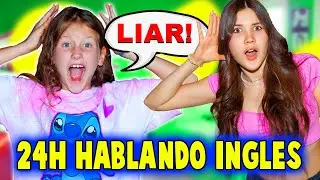 24 HORAS HABLANDO INGLES - Nuestra Hija de 8 años nos Reta! | Yippee Family