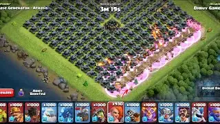1000x Super Valkyrie Vs 500x Scattershot Clash Of Clans 