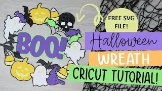 Многослойный венок на Хэллоуин — весёлый и простой проект Cricut на Хэллоуин
