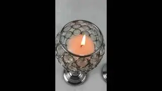 Crystal acrylic wedding candle holder