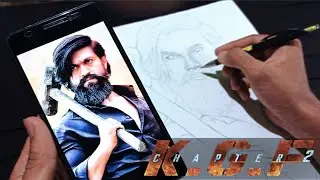 KGF Chapter 2, Yash Drawing || Outline Tutorial || Part 1