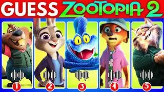 Guess Zootopia 2 Movie Characters by Voice & Emoji🔥~ Judy🐰Nick🦊Gary🐍Flash🦥~ Ultimate Zootopia Quiz