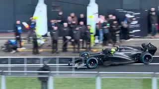 Cadillac F1 Shakedown filming day at Silverstone 16th January 2026. Ferrari engine sounding nice.