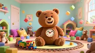 Tick Tock Teddy Clock | Fun Bedtime Rhyme for Kids | Nursery Rhymes & Songs for Children