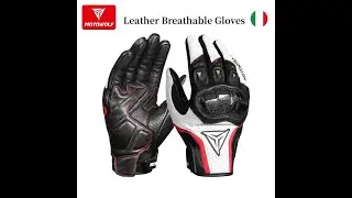 Leather Motorcyclist Gloves: Men's Biker Riding & Dirt Bike Protective Gear #bikeriding
