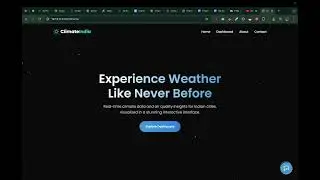 Indian Climate Monitor Project | Weather & AQI Tracking System with AI Chatbot | Final Year Project