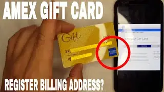 ✅  How To Register Billing Address On American Express Amex Gift Card 🔴