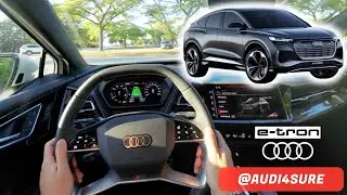 NEW 2023 Audi E-Tron Q4 POV Virtual Test Drive!