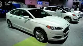 2013 Ford Fusion SE Hybrid Exterior and Interior at 2012 New York International Auto Show