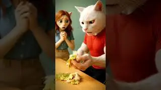 mew mew cat story |cat cartoon | #tiktok #cartoon #cat