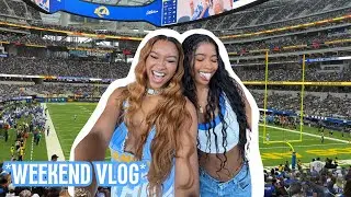 МОЙ ПЕРВЫЙ МАТЧ NFL!! *Влог выходного дня* Ужин в честь фирменного мероприятия + Новые увлечения