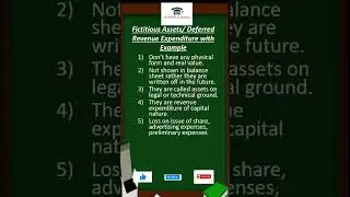 What are Fictitious Assets, Deferred Revenue Expenditures? Example of FictitiousAssets #accountancy