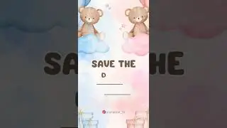 Get customised Baby Gender Announcement 👸🏻 Comment for price & order💌 #babygenderreveal #youtube