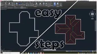 AutoCad roof design | Sloped roof  |  AutoCad tutorial