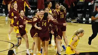 Highlights: Minnesota Women's Basketball UPSETS #10 Iowa